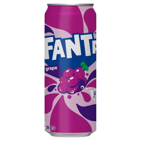他サイト： 炭酸 ぶどう ジュース ファンタ グレープ 500ml 缶 24本の商品画像