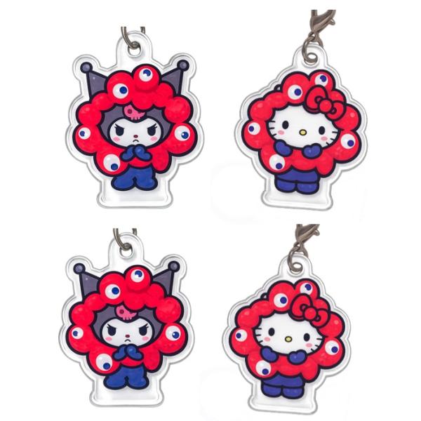 【キティ2個 クロミ2個】EXPO2025 サンリオキャラクターズ ミャクミャクなりきり アクリルチャーム
