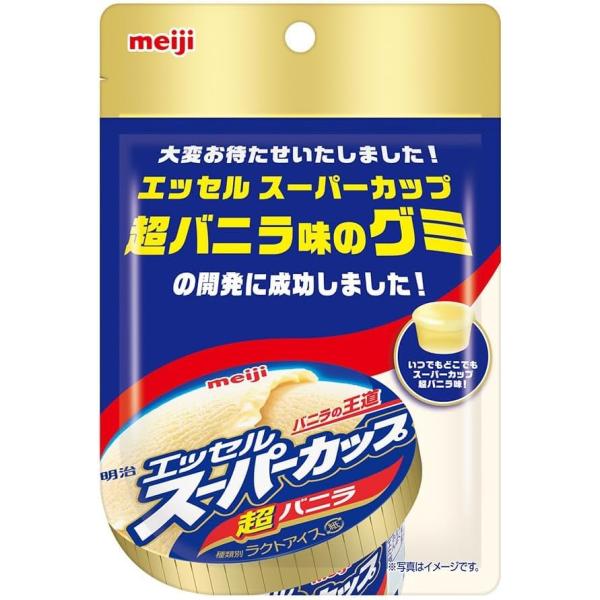 明治 エッセル スーパーカップ 超バニラ味グミ 40g×10個 賞味期限 2026.11.30 ポスト投函での配達