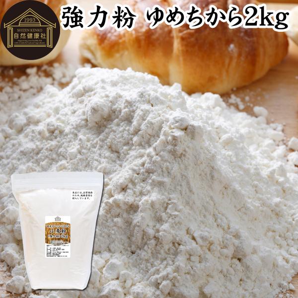 ゆめちから 強力粉 2kg×2個 小麦粉 国産 パン用 業務用 北海道産