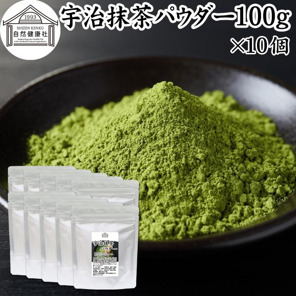 宇治抹茶 パウダー 100g×10個 粉末 京都 おすすめ 無糖 製菓用 業務用
