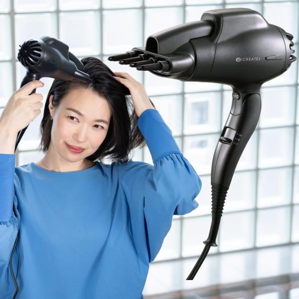 クレイツ スパドライヤー ボリューミン ヘアドライヤー ドライヤー ヘアケア クレイツイオン マイナスイオン フィンガーノズル シリコン製 髪 頭皮 頭皮ケア ダメージヘア スタイリッシュ おしゃれ お洒落 コンパクト 軽量 仕事 旅行 出張 誕生日 プレゼント グッズ おすすめ CREATEs（クレイツ） スパドライヤー ボリューミン ヘアドライヤー