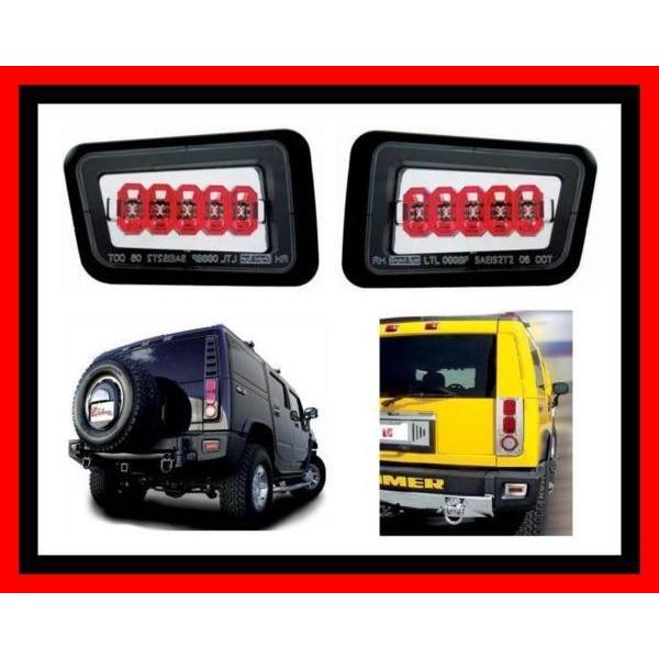 HUMMER 【クローム】ハマーH2 LED リア バンパー フォグ ライト バック 