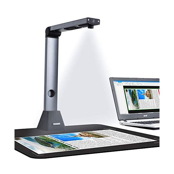 Icodis スキャナー X3 高画質usb書画カメラ 800万画素スキャナー 日本語文章識別 Ledライト付き A3対応 教室 Ocr機能 おすすめ