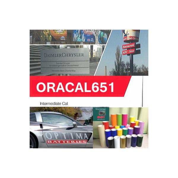 車輌デカール用（つや消し） 60cm幅×10ｍ カッティング用シート【ORACAL651／屋外5−6年】