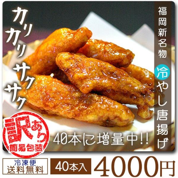 冷やし唐揚げ 4パック セット からあげ 福岡名物 送料無料 おかず ご飯 料理 paypay Tポイント消化