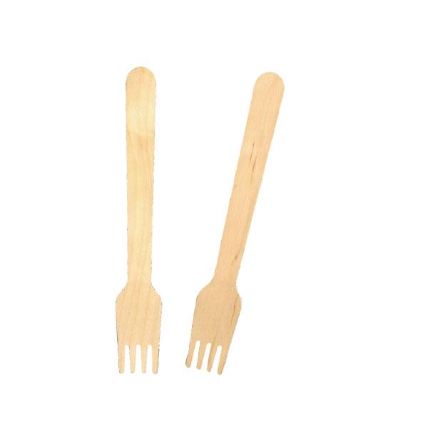 使い捨て木製フォーク160mm　（100本入り）