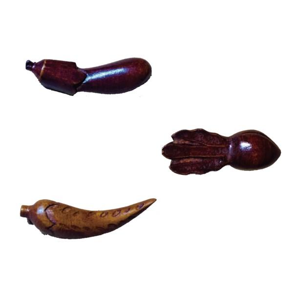 木製野菜型箸置き（10個セット）