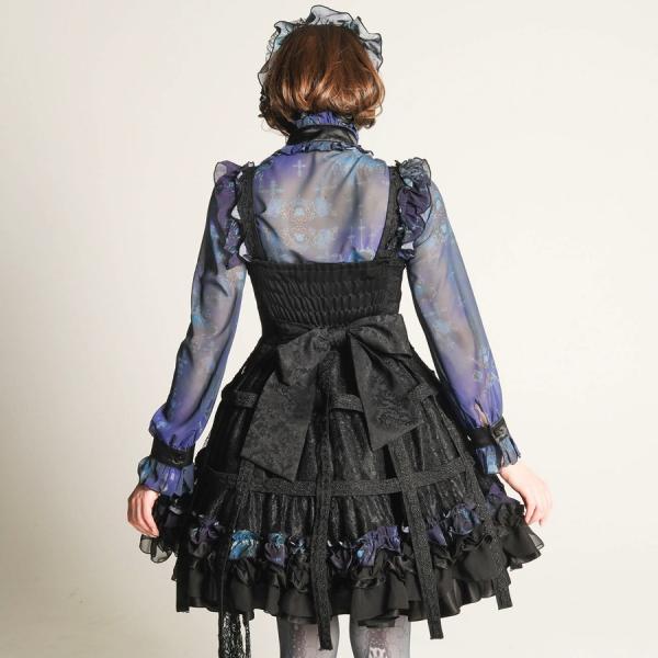 Dress 鳥籠 青薔薇 Rose Bird ワンピース Cnf29 O270 Bk Bl M H Naoto Blue Gosヤフー店 鳥籠 Blue Jsk ワンピース ゴスロリ ゴシック Cage ロリータ H Naoto