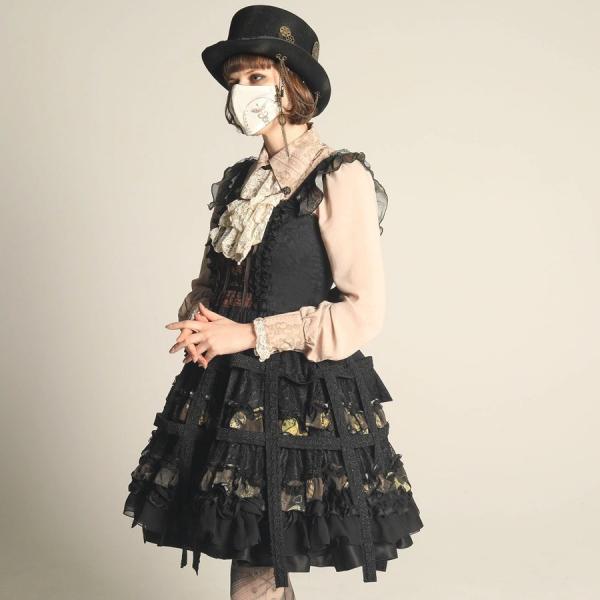 Dress Bird スチームパンク Cage 鳥籠 鳥籠 Jsk スチームパンク ギア ギア H Naoto Cnf29 O272 Bk Kha M H Naoto Steampunk ワンピース Gosヤフー店