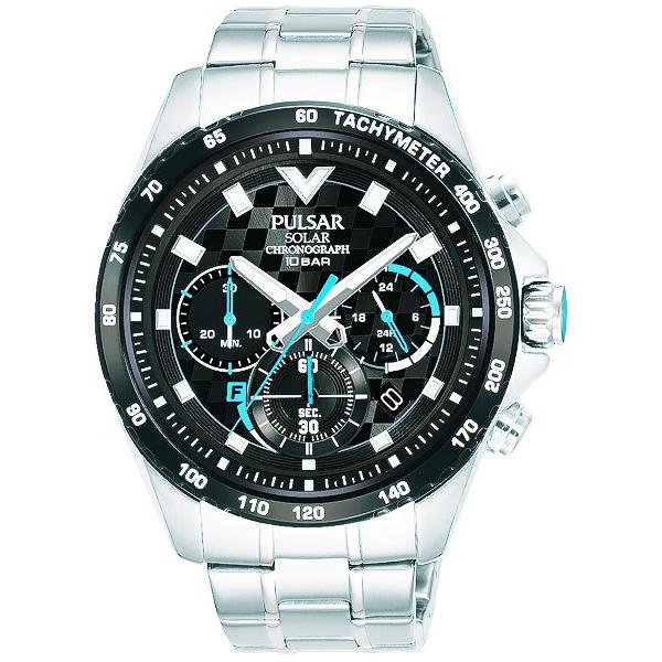 PULSAR（パルサー） セイコー SEIKO ソーラークロノグラフ腕時計 