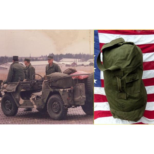 60s ヴィンテージ 米軍実物 ナム戦 ダッフルバッグ キャンバス　B173x