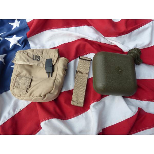 [未使用] 米軍実物 1QTキャンティーン・フルセット 米軍実物 2QT キャンティーン フルセット 水筒 21x : ホバート
