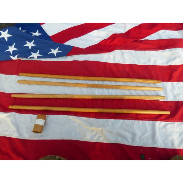 米軍実物 GIコット用 モスキートネット ポール4本セット 蚊帳 No,36x