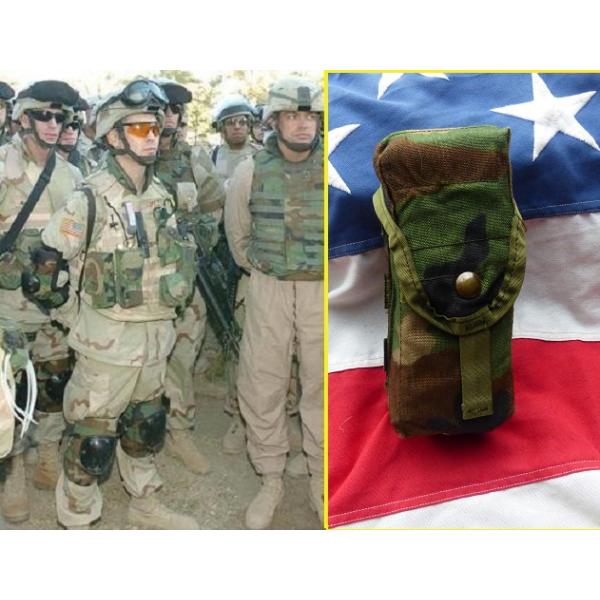 米軍実物 MOLLE マガジンポーチ ダブル Ｍ4 Ｍ16 5.56　30rd　ウッドランド 202x