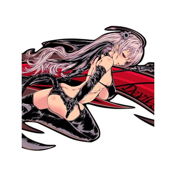 ステッカー 車 バイク デビルちゃんV2.5 サイド Lサイズ HPD-S002