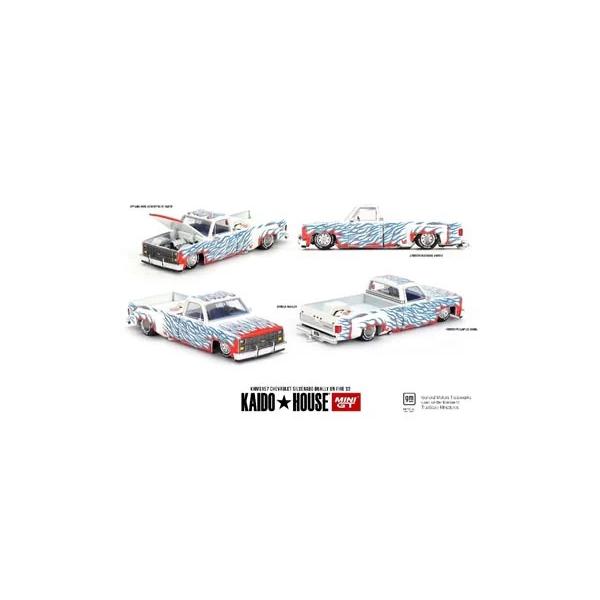 [30% OFF ] MINI GT 1/64 シボレー シルバラード デューリー ファイヤー V2(左ハンドル)