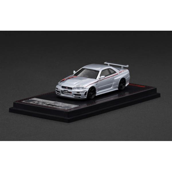 イグニッションモデル 1/43 ニスモ R34 GT-R Z-tune シルバー 1/18 ニスモ R34 GT-R Zチューン プロトタイプ シルバー/LM GT4 18