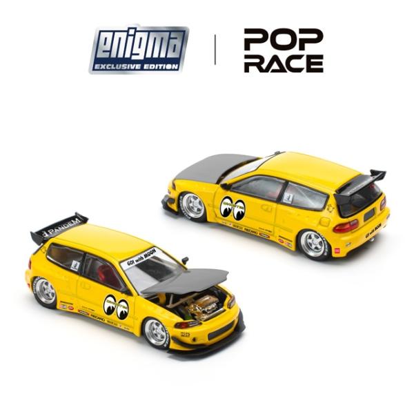 [20%OFF] POP RACE x Enigma 1/64 Pandem Civic EG6 v1.5 - MOONEYES 1/64 パンデム シビック EG6 - ムーンアイズ