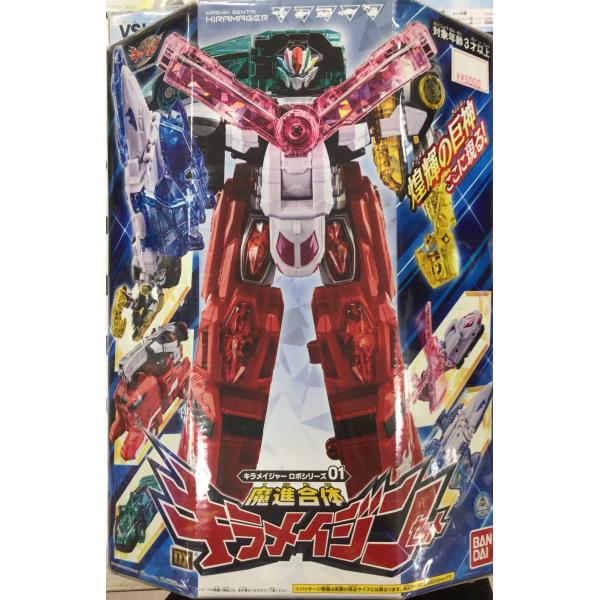 他サイト： バンダイ　キラメイジャーロボシリーズ01 魔進合体 DXキラメイジンセットの商品画像