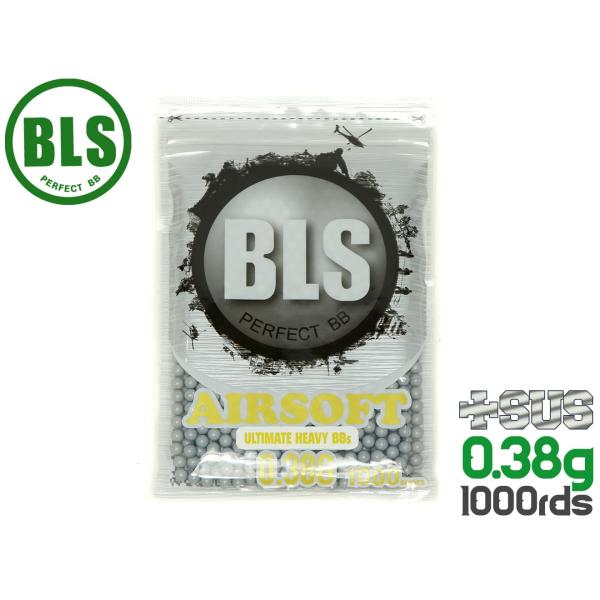 BLS-P-038G1BA　BLS Ultimate Heavy Precision 精密プラスティックBB弾(+SUS) 0.38g 1000発(380g)