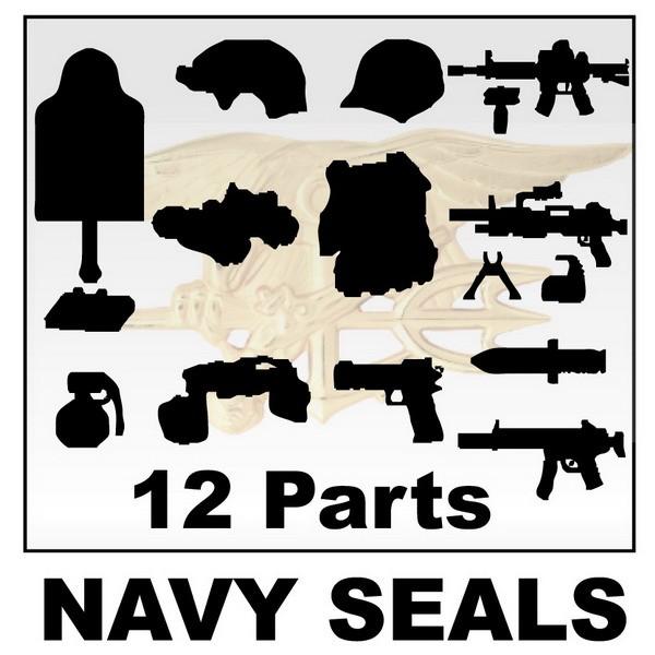 Afm Navy Seals 12パーツセット ホワイト ネイビーシールズ装備 ガンセット アメリカ海軍特殊部隊 フィグ L0003s ホビホビ 通販 Yahoo ショッピング