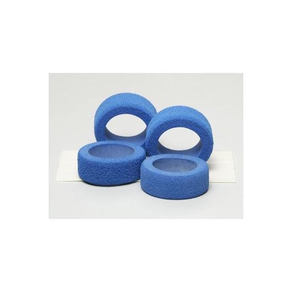 ミニ四駆グレードアップパーツ No.117レストンスポンジタイヤセット(ブルー)RESTON SPONGE TIRES (BLUE)軽量で優れたグリップ力を発揮する、特殊な材料レストンを使ったスポンジタイヤを前・後輪各2本、計4本セットしました。