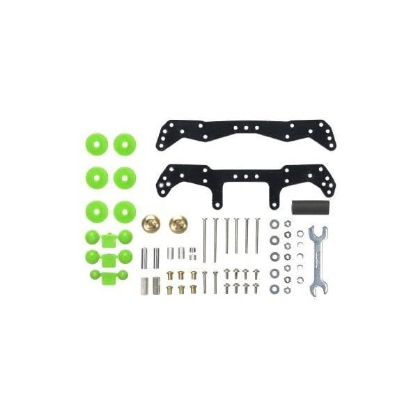 ミニ四駆グレードアップパーツ No.450ARシャーシ ファーストトライパーツセットBASIC TUNE-UP PARTS SET for AR CHASSIS●9mm、13mm、19mmローラーに加えて、フロントは11mm、リヤは11mm...