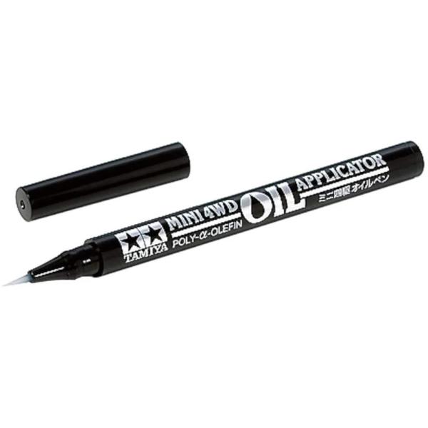Item No:15465ミニ四駆グレードアップパーツ No.465ミニ四駆 オイルペンMINI 4WD OIL APPLICATOR高品質な筆ペン容器に化学合成油PAOを入れた、ミニ四駆専用のメンテナンスツールです。先端は極細の面相筆で作...