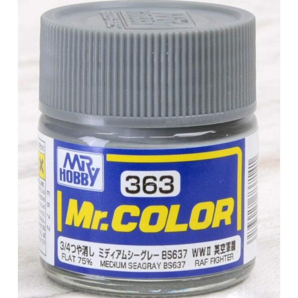 GSIクレオス Mr.カラー (3/4つや消し) ミディアムシーグレイ 10ml 模型用塗料 C363 爆買