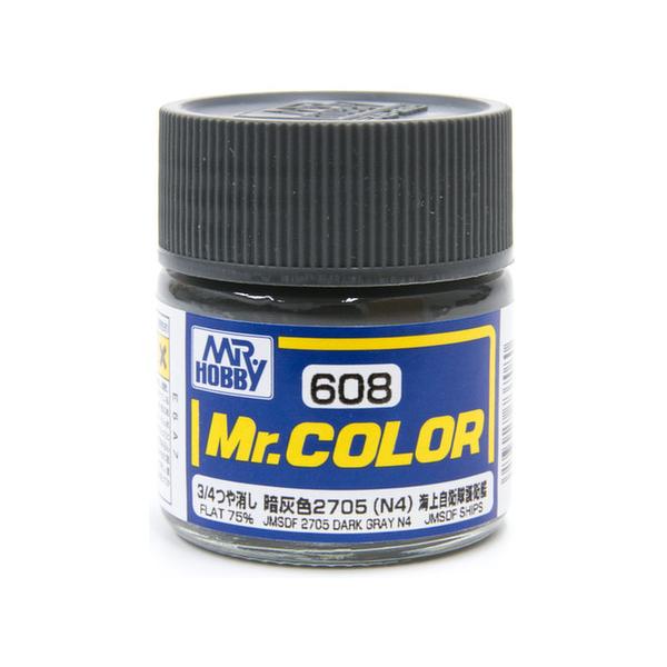 GSIクレオス Mr.カラー (3/4つや消し) 2705(暗灰色 N4) C608 爆買
