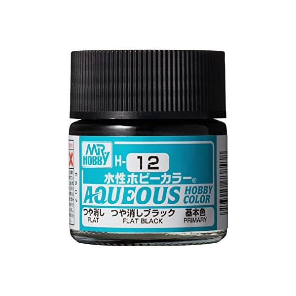 GSIクレオス 水性ホビーカラー つや消しブラック H12 : HOBBYONEヤフー