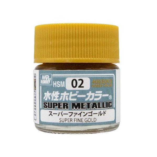 GSIクレオス 水性ホビーカラー スーパーファインゴールド 10ml HSM02 クレオス 塗料大好評発売中の水性スーパーメタリックシリーズに、ゴールドが追加されます。これまで水性塗料では難しかった、輝度の高い美しいゴールドを実現しました。...