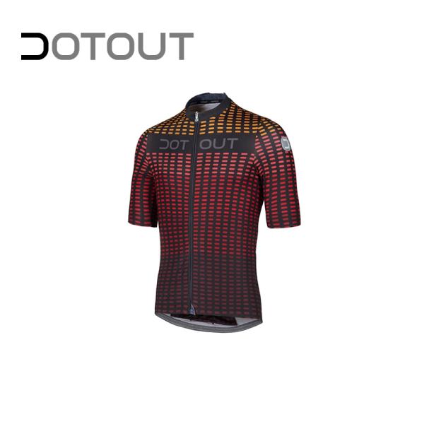 サイクルジャージ DOTOUT DOTOUT/ドットアウト フラッシュ ジャージー ブラック-レッド
