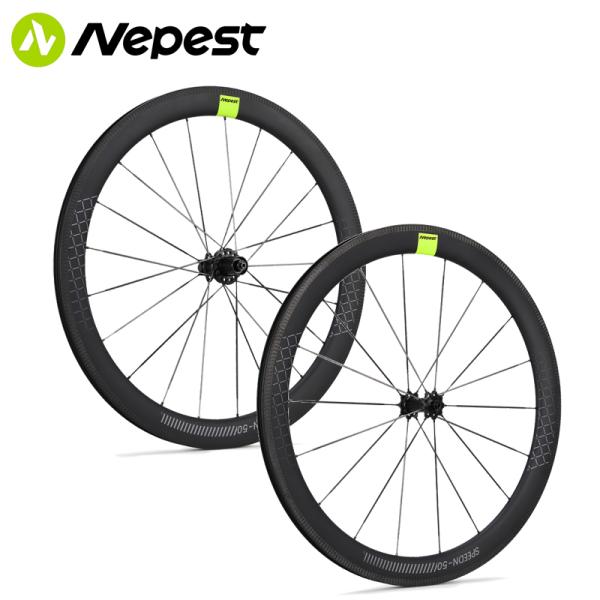 新品未使用　カーボンリムブレーキ用ホイールセット50mm／シマノ11・12速対応 81tje3YF-VL.jpg_BO30,255,255,