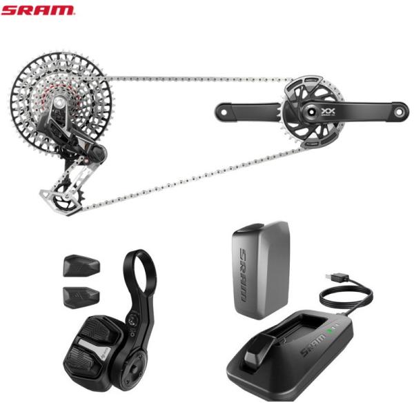 パーツ SRAM XX Eagle T-Type AXS Groupset SRAM XX Eagle T-Type Ebike AXS Groupset - 104BCD 34T