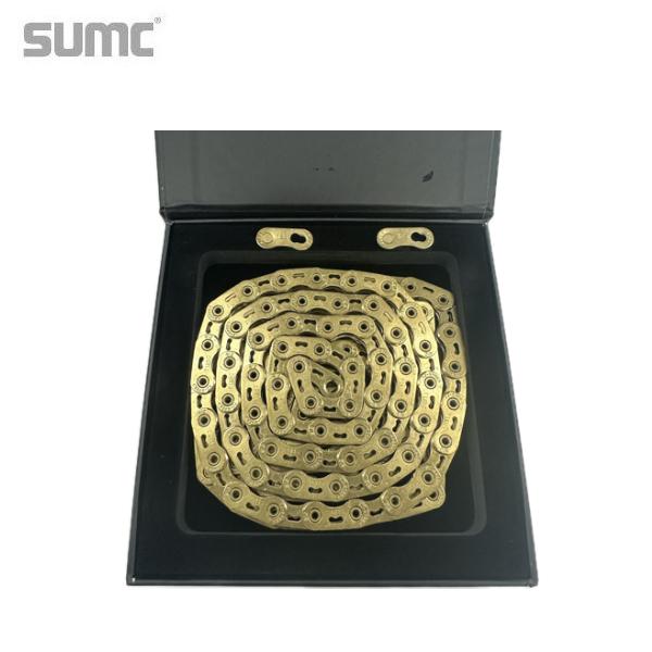 SUMC 最上級SX12SL ゴールド　ブラック ギア12速用チェーン2本セット SUMC 最上級SX12SL ゴールド ブラック ギア12速用チェーン2本
