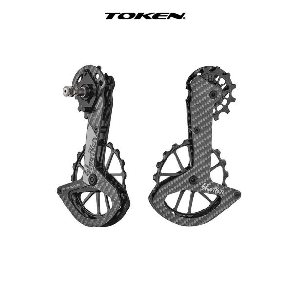 SHIMANO ULTEGRA TOKEN SHURIKEN ビックプーリー スタッフバイクに「TOKEN SHURIKEN」ビックプーリー取付しました