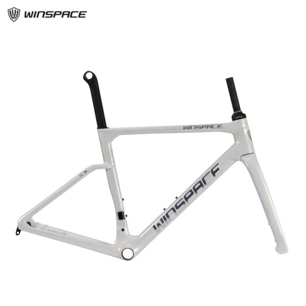 WINSPACE ホワイト ロードバイクフレーム Winspace ウィンスペース C5 ホワイト フレームセット : サイクル