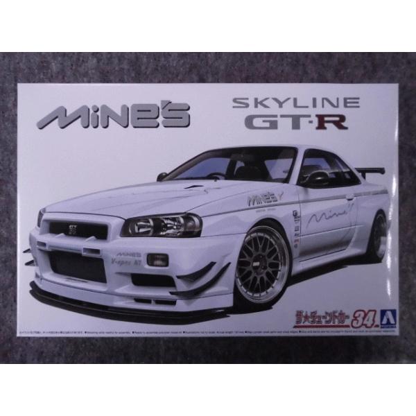 青島文化教材社 1/24 ザ・チューンドカー No.34 マインズ BNR34 青島文化教材社 1/24 ザ・チューンドカー No.34 マインズ BNR34