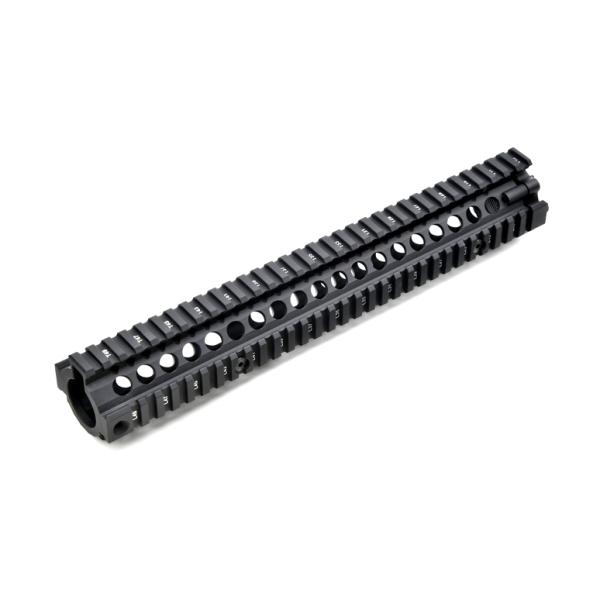 RIS M4 Defense Daniel II M4 BK 12.7inch メタルハンドガード RIS2 Mk18 Defenseタイプ Daniel ハンドガード トイガン