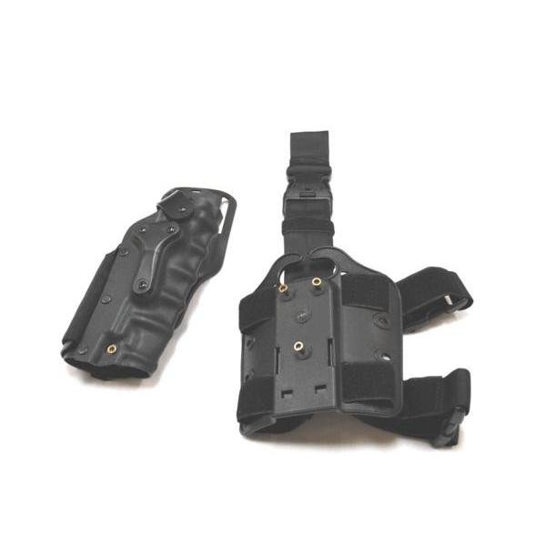 サファリランドレッグパネル　ホルスター サファリランドタイプ 可変式 ホルスター レッグパネル付き BK