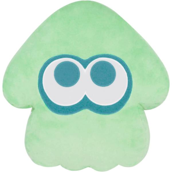 サイズ：34×33×11cm大人気のゲームSplatoon3から、イカのアイコンがクッションになって登場! 背面にはロゴのアップリケ入り♪