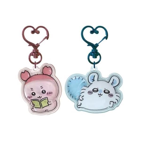ちいかわ ぷっくりったいペアキーホルダー 古本屋×モモンガ CKW-PP-FM