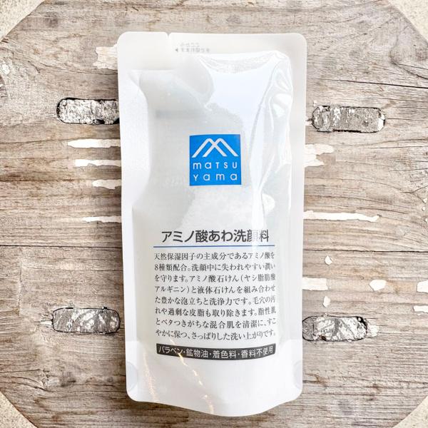 松山油脂 エムマーク 洗顔 アミノ酸 あわ洗顔料 詰替用 120ml メール便