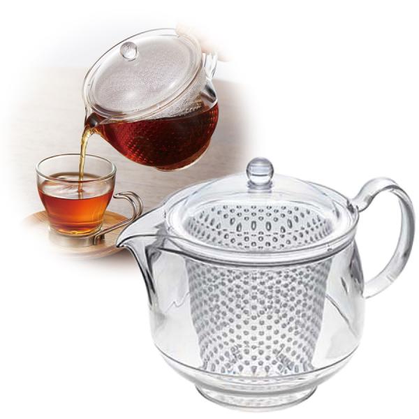 【品名】クリアティーポット LL TW-3733【生産国】日本【素材】PET(耐熱温度110℃／耐冷温度−20℃)【サイズ】119×168×135mm【容量】730ml(満水)【製品について】・食器洗い乾燥機対応・電子レンジ、オーブン使用不...