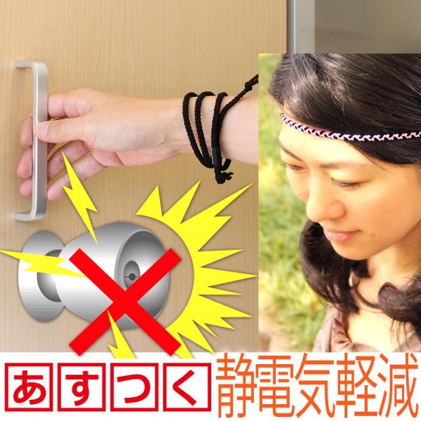 コランコランヴァリアスに静電気除去機能がついた！岩盤浴パワーとマイナスイオン、遠赤外線効果に加えて、【静電気防止】機能がプラス！品質・素材：ジョイントパーツ/シリコンゴム、ゴム部分/自然放射線放出天然鉱石含有天然ゴム、導電繊維、ナイロン返品...