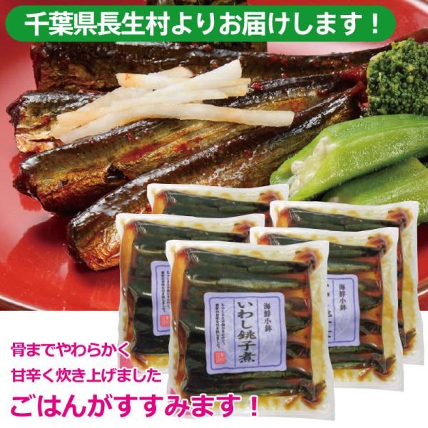 全国水揚げ量12年連続1位の千葉県銚子沖でとれた新鮮なイワシを使い、骨までやわらかくじっくりと甘辛く炊き上げています。皮むけが少なく、内臓を丁寧に取り除いているため、独特の苦みがなく丸ごとお召し上がりいただけます。カルシウムたっぷりなイワシ...