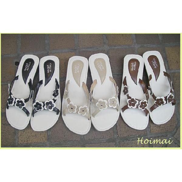 足に優しい！夏のサンダル♪フラワーモチーフ