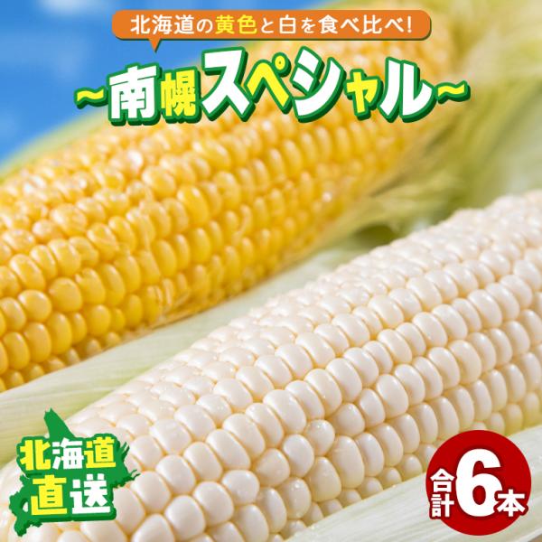 [Release date: July 20, 2026]こちらの商品は8月上旬-9月中旬の期間内に順次出荷予定です。とうもろこし 北海道 ピュアホワイト あまいんです 各3本 南幌スペシャル / 白いトウモロコシ トウモロコシ 北海道とう...
